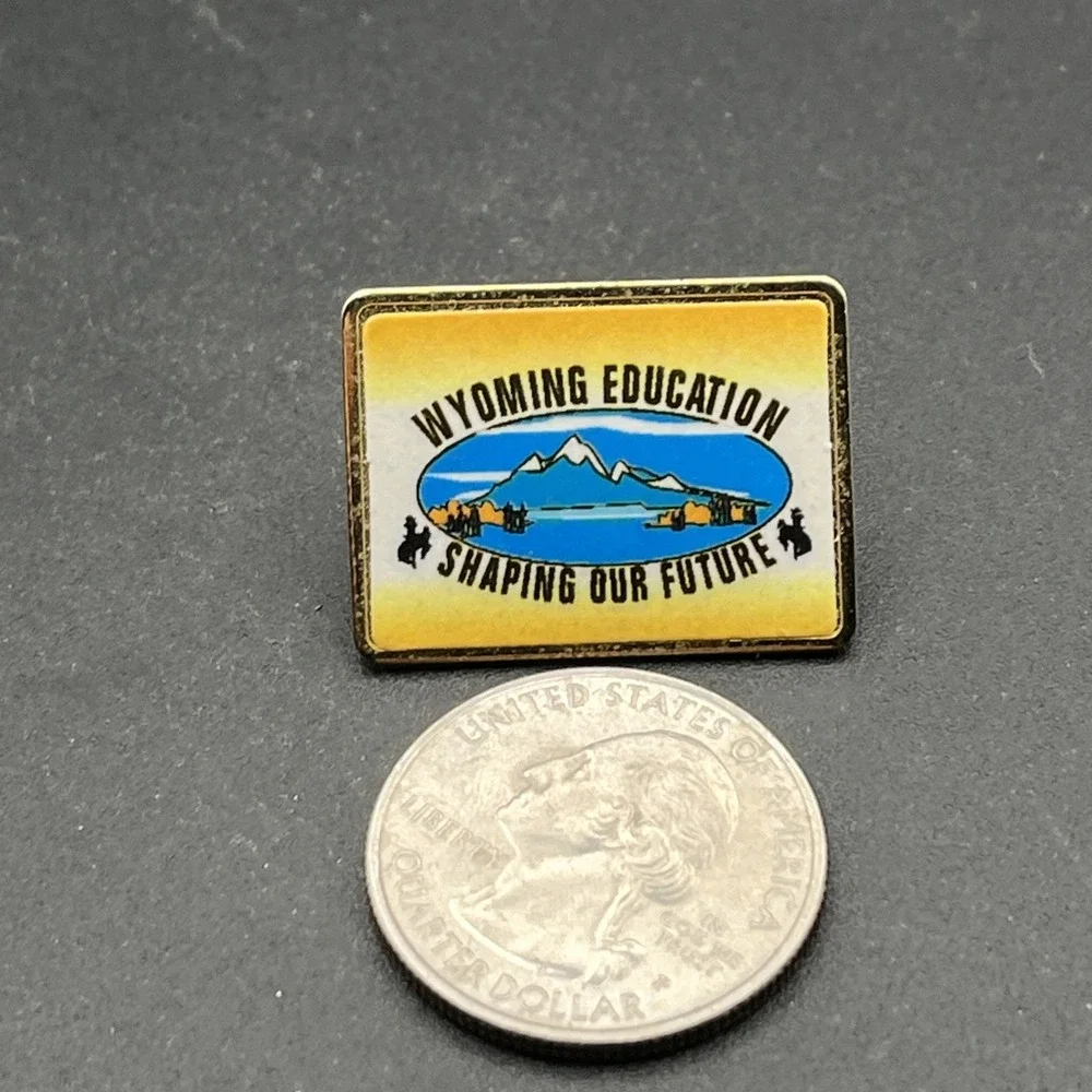 Wyoming Education Shaping Our Future Lapel Hat‎ Pin